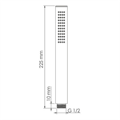 Лейка 1-функциональная WasserKRAFT Neckar 2100 (A281), глянцевое золото