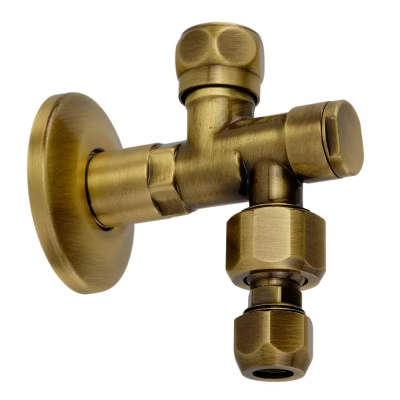 Кран-фильтр MIGLIORE Ricambi 31748 1/2" х 1/2", с переходником на 3/8" и цангой для жесткой подводки, бронза