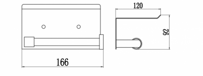 Держатель для туалетной бумаги Savol S-00AK56 нерж сталь хром
