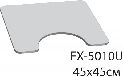 Коврик для туалета Fixsen Tomy 45х45 FX-5010U красный белый