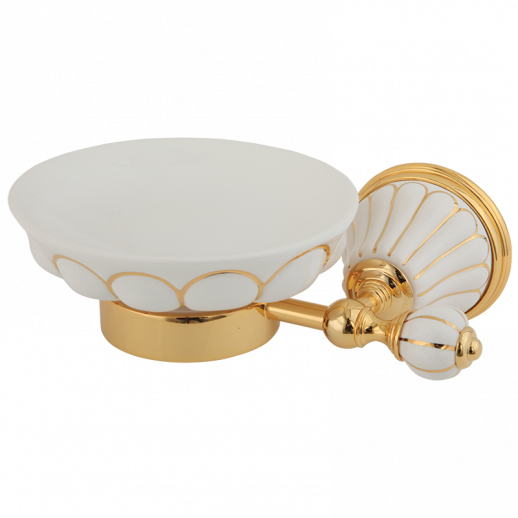 MIGLIORE Olivia 17508 мыльница настенная, золото/декор золото