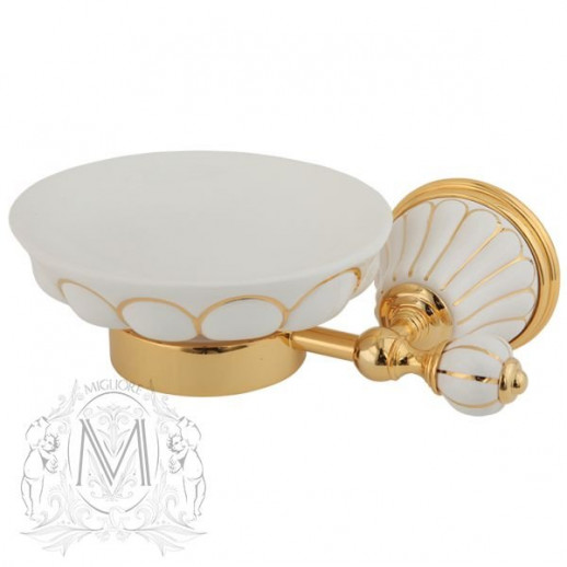 MIGLIORE Olivia 17508 мыльница настенная, золото/декор золото