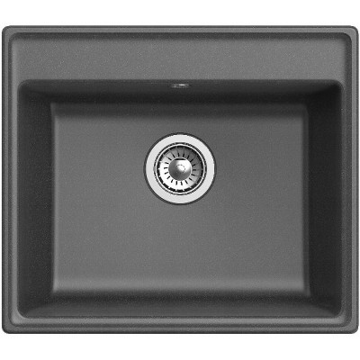 Мойка для кухни GranFest Vertex GF-V-580 графит ис-ный мрамор прямоугольная
