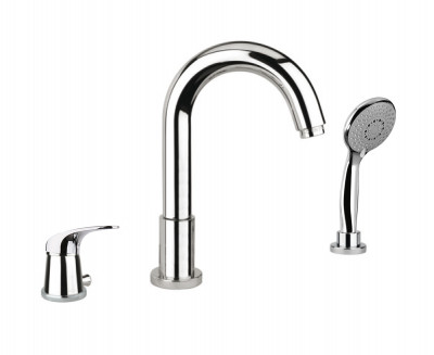 Смеситель на борт ванны Fiore MAX 32CR1455, хром