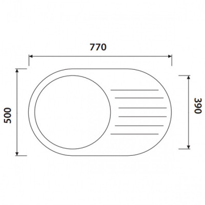 Кухонная мойка KAISER KGM-7750 гранит (KGM-7750-W)