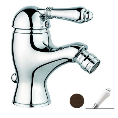 Nicolazzi Classica 3403 DB 76 смеситель для биде с д/к, темная бронза/ручка P.Mont Blanc