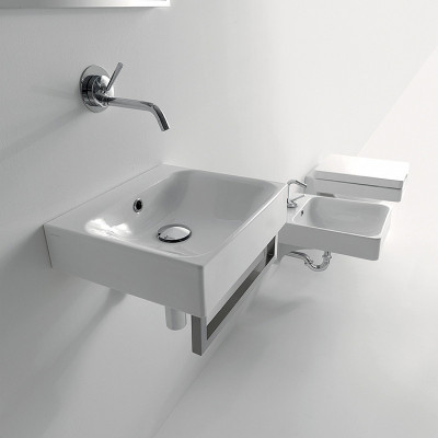 Раковина подвесная Kerasan Cento 40 353901*0 белая прямоугольная