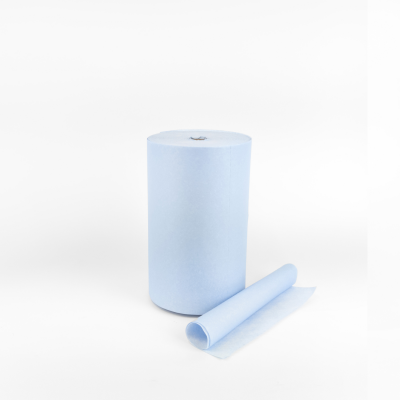 Материал нетканый протирочный HACCPER W 80 Extra Strong Blue, высокая прочность, 320х300 мм, синий,400л/рул