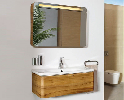 Тумба с раковиной Vitra Nest Trendy 80 56138 подвесная Натуральное дерево