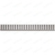 Решетка AlcaPlast Line нержавеющая сталь матовая (LINE-750M)  (LINE-750M)