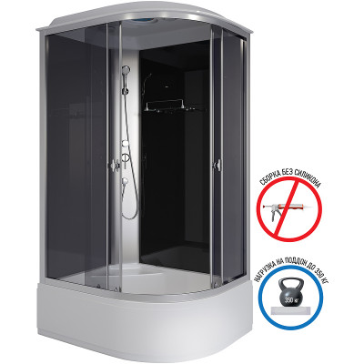 Душевая кабина Niagara Eco 120x80 L E120/80/40L/TN асимметричная