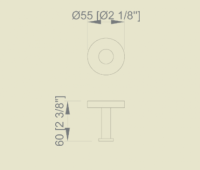 NOFER NIZA 16851.S крючок одинарный, сталь/матовый