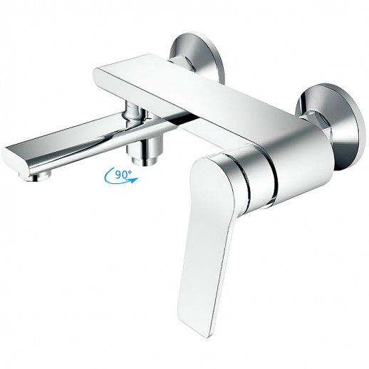 Смеситель для ванны Haiba HB60572 с душевым гарнитуром (латунь) хром