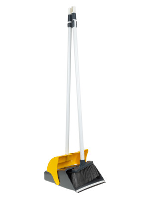 Совок ловушка и щётка Uctem Plas желтая KAF300-Y