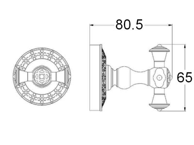 Zorg Antic AZR 02 SL крючок двойной, серебро