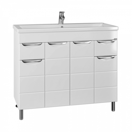 Тумба для умывальника напольная СаНта "Родос 100"  (под умывальник Фостер 100)