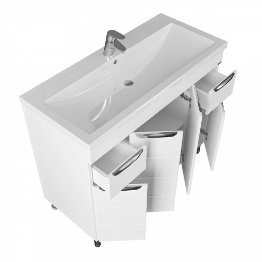 Тумба для умывальника напольная СаНта "Родос 100"  (под умывальник Фостер 100)