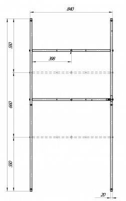 Каркас разборной для прямоугольной ванны Marka One ПУ 180-190x90 (03пу1990)
