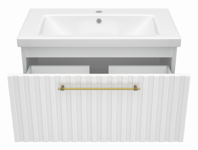 Тумба под раковину Brevita Alicante 80 подвесная (белая) ALI-09080-0101Я