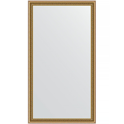 Зеркало настенное Evoform Definite 112х62 BY 1082 в багетной раме Бусы золотые 46 мм