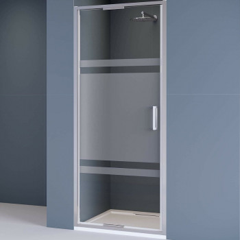 Душевая дверь RGW Stilvoll SV-05 100 70320510-201 пр-ль хром стекло прозрачное-матовое-прозрачное