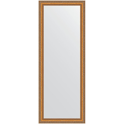 Зеркало настенное Evoform Definite 145х55 BY 3106 в багетной раме Золотые бусы на бронзе 60 мм