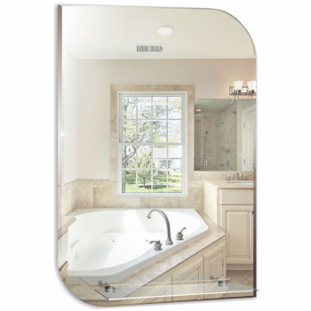 Зеркало настенное в ванную Mixline Стиль Каприз-Люкс 49 525014 с полкой с фацетом