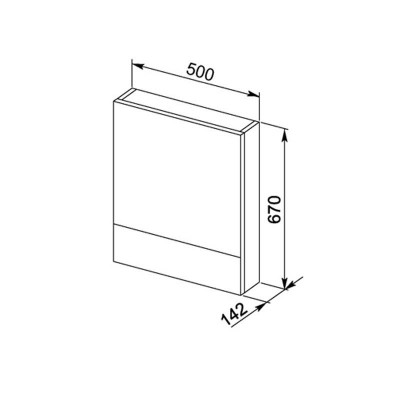 Aquanet Нота 50 00175670 зеркало, белый