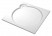 Поддон душевой Cezares Tray TRAY-S-A-90-56-W, 90 х 90 см, белый, из искусственного камня