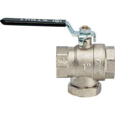 Кран шаровой с фильтром 1 STOUT (SVF 0001 000025)
