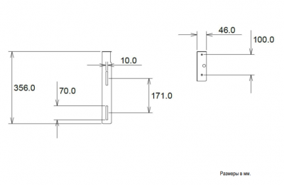 неподвижный крепеж для раковины Н5