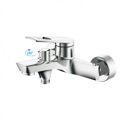 Смеситель для ванны Haiba HB60595 с душевым гарнитуром (латунь) хром