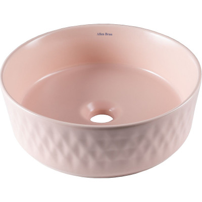 Раковина-чаша Allen Brau Fantasy Romb 36 4.11033.SM розовая круглая