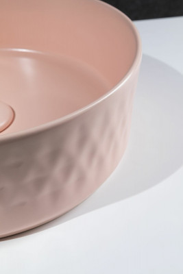 Раковина-чаша Allen Brau Fantasy Romb 36 4.11033.SM розовая круглая