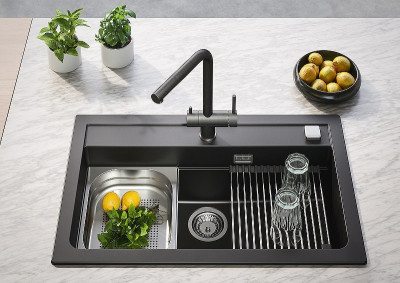 Мойка для кухни Alveus Granital Atrox 40 Concrete G81 790x500 1140446 бетон ис-ный гранит прямоугольная