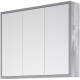 Зеркальный шкафчик в ванную Corozo Айрон 90 SD-00000281 серый  (SD-00000281)