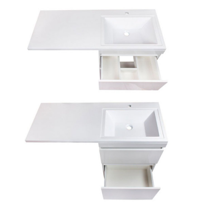 Тумба Style Line Даллас 115 L с раковиной над стиральной машиной, белая