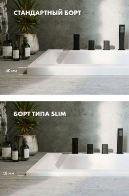 Ванна акриловая Excellent Aurum Slim 150x70 WAEX.AUR15WHS без гидромассажа прямоугольная