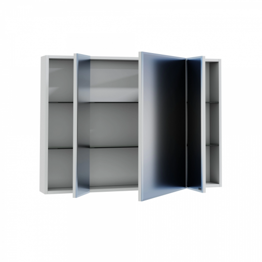 Зеркальный шкаф СаНта  "Стандарт 100" трельяж фацет