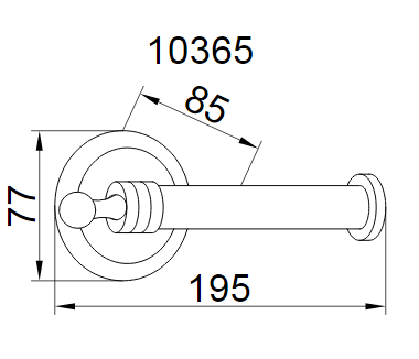 Boheme HERMITAGE 10365 бумагодержатель открытый, золото