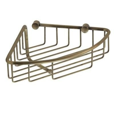 VERAGIO Gifortes Bronzo BASKET VR.GFT-9057.BR полка-решетка угловая с крючком, бронза