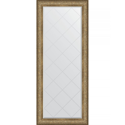 Зеркало напольное Evoform ExclusiveG Floor 205х85 BY 6335 с гравировкой в багетной раме Виньетка античная бронза 109 мм