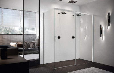 Душевая дверь Novellini Opera 120 R OPEPH119D-1K пр-ль хром стекло прозрачное