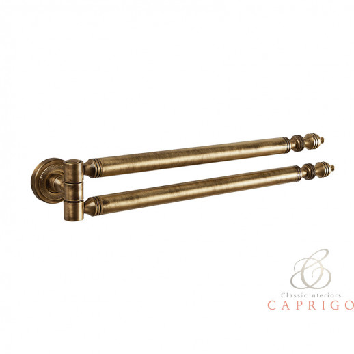 CAPRIGO ROYAL 6719 br полотенцедержатель двойной рога, бронза