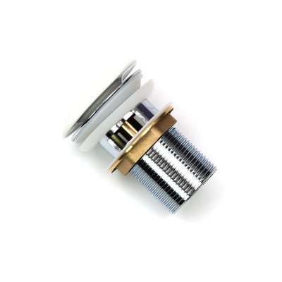 Донный клапан MELANA с переливом белый MLN-335301 в блистере