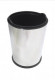 Урна Primanova круглая (12 л) с пластиковым контейнером, 33.5х24.5х24.5 см нержавеющая сталь D-20582  (D-20582)