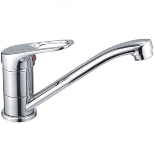 Однорычажный смеситель для раковины Haiba HB4537 с поворотным изливом (латунь) хром