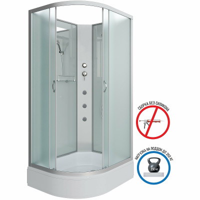 Душевая кабина Niagara Classic 120х90 R NG-33294-14RBKG с гидромассажем асимметричная