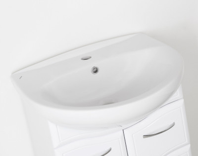 Тумба под раковину Style Line Эко Волна 11 для ум. Антик 55 белая