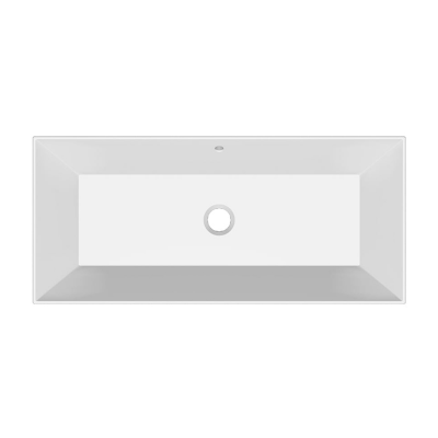 Раковина встраиваемая Scarabeo Teorema 2.0 5136 80х36 см, матовый чёрный